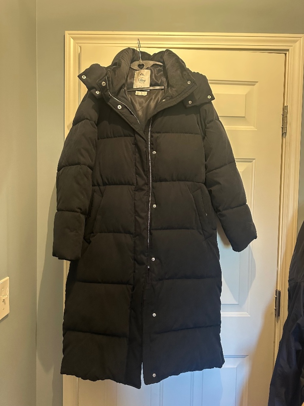 Abercrombie long navy coat
